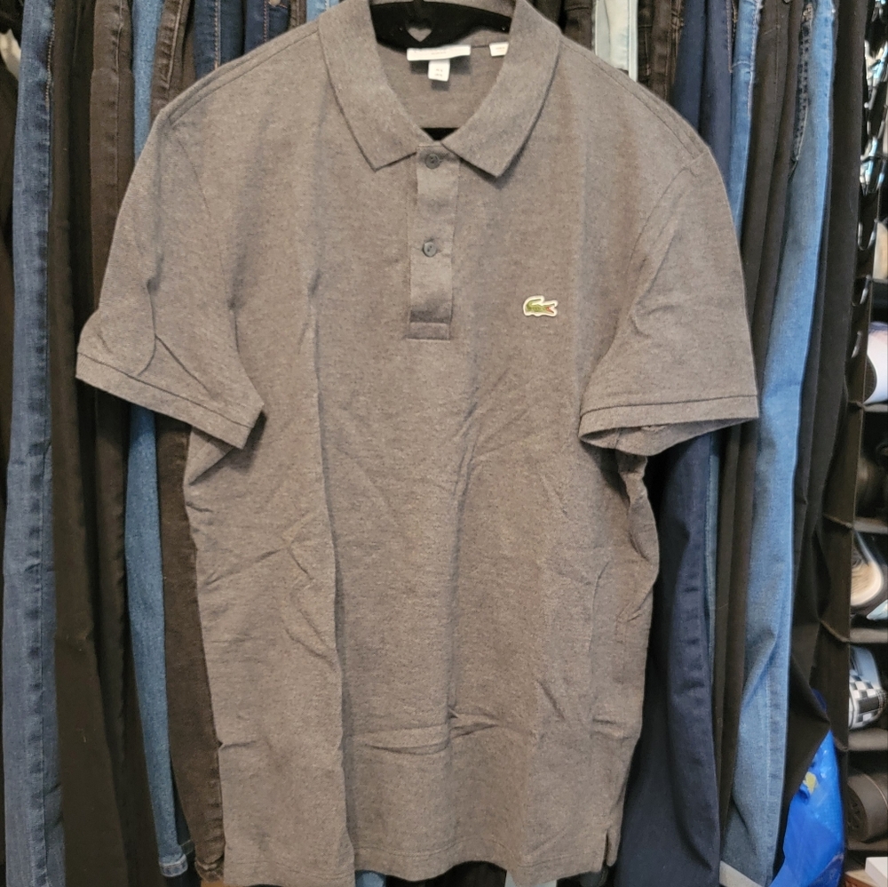LACOSTE Men's Cotton Slim Fit POLO shirt Short Sleeve Casual Size XL